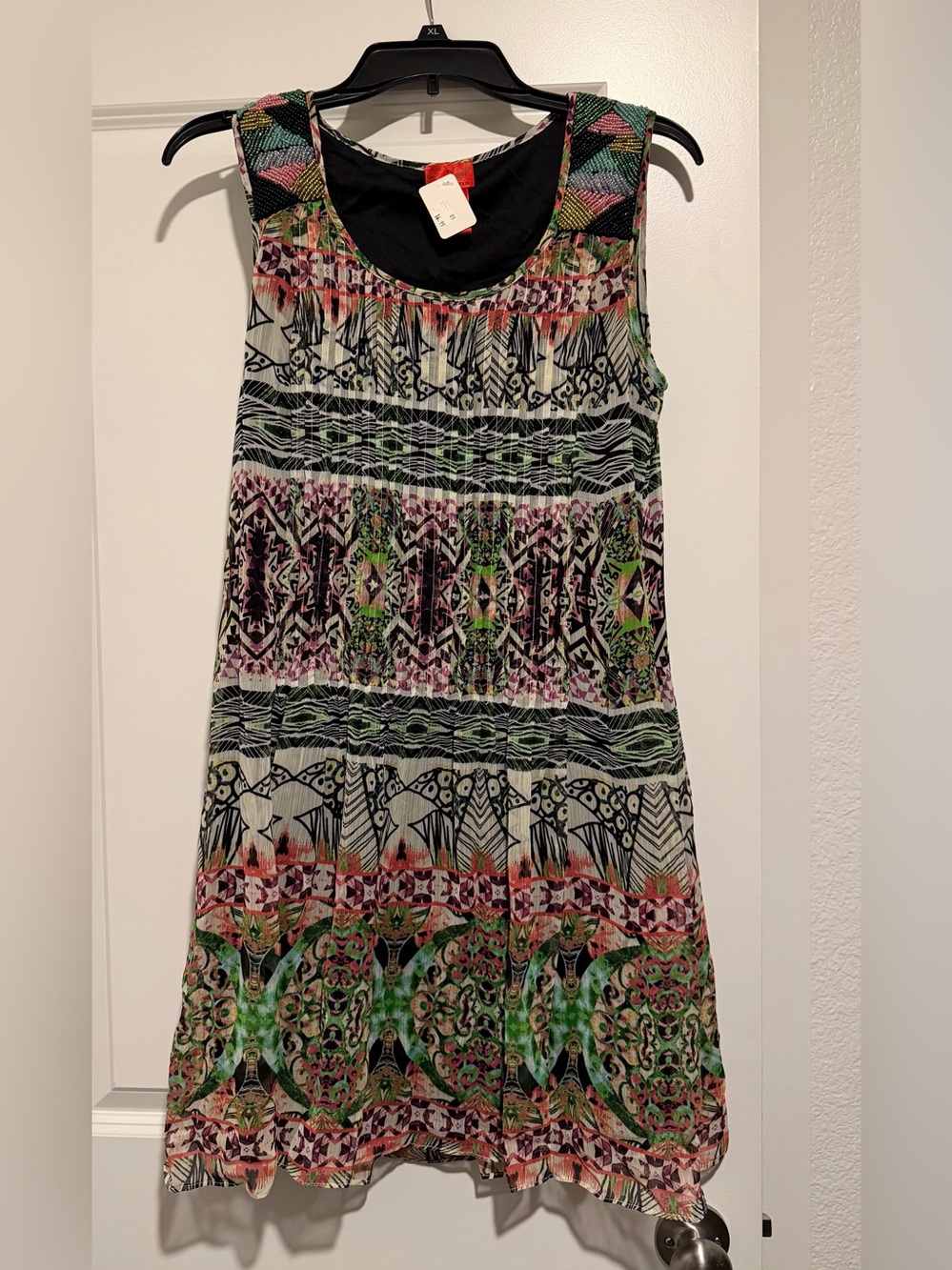 Christina Green Multi-Print Maxi Skirt